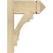 Ekena Millwork Merced Arts & Crafts Rough Sawn Outlooker, Douglas Fir, 6"W x 12"D x 16"H OUT06X12X16MRC03RDF - alternate 3